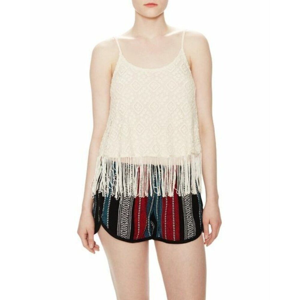 Marabelle Medium and Large Crochet Camisole Fringe Hem - New